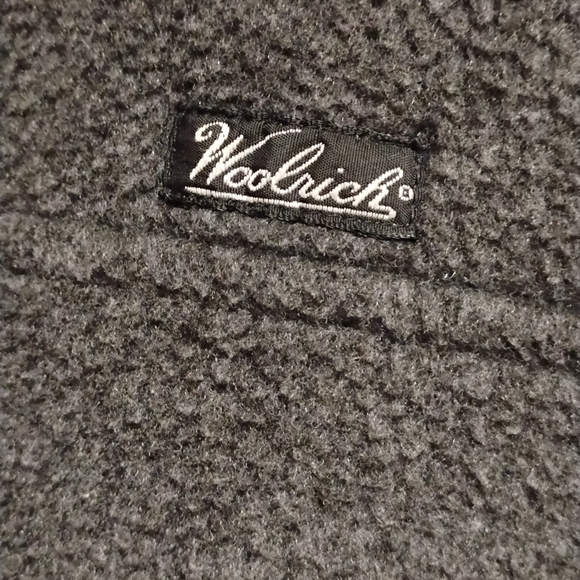 Woolrich‎ Polartec Snap-T Gray/Black Fleece Jacket Men’s Size 2 XLarge - Picture 8 of 13